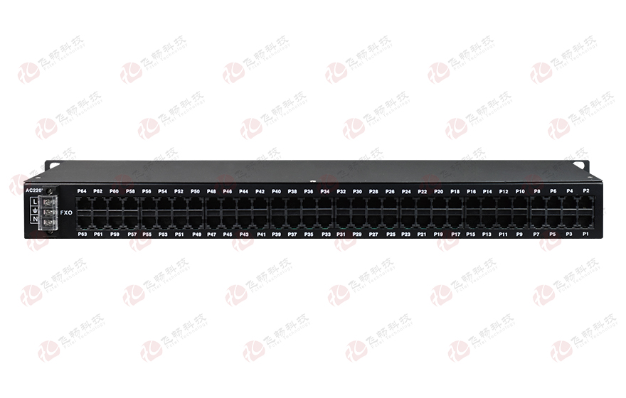 飛暢科技-64路電話(huà)（RJ11）+2路百兆以太網(wǎng) 電話(huà)光端機(jī)
