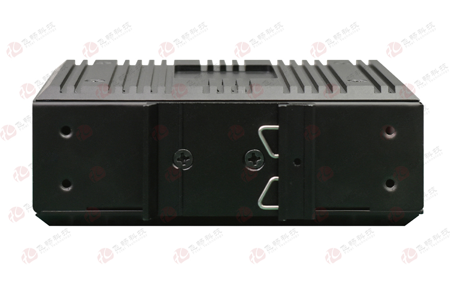 飛暢科技-工業(yè)軌式2路串口／4路開關(guān)量+4路千兆電 光端機