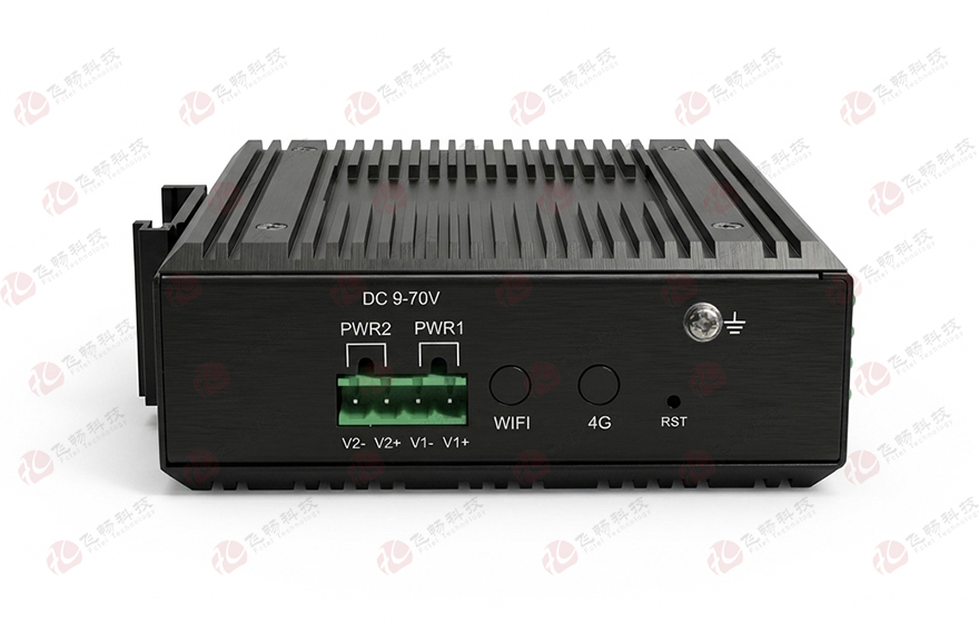 飛暢科技-工業(yè)軌式1-4路RS232/422/485串口服務(wù)器(帶2電+1光交換)